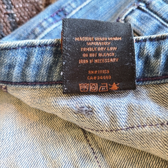 Rock Revolution long vintage style flare jeans Size 24 - Picture 4 of 9